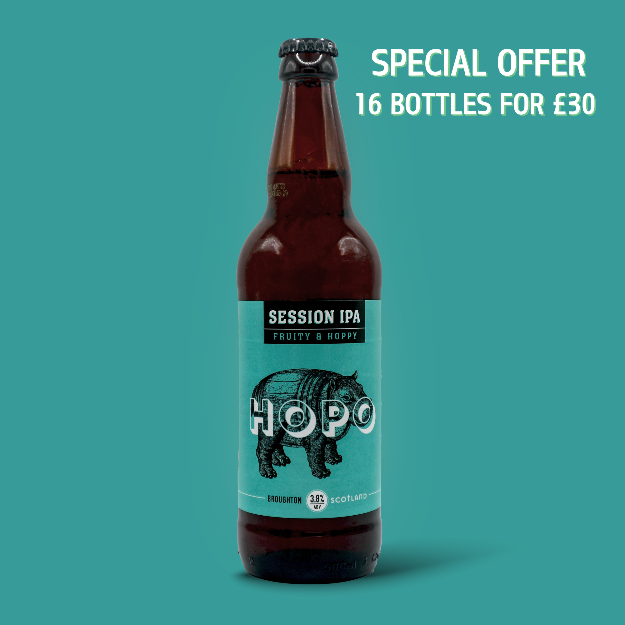 Hopo Session IPA (16 or 8 x 500ml Bottles)