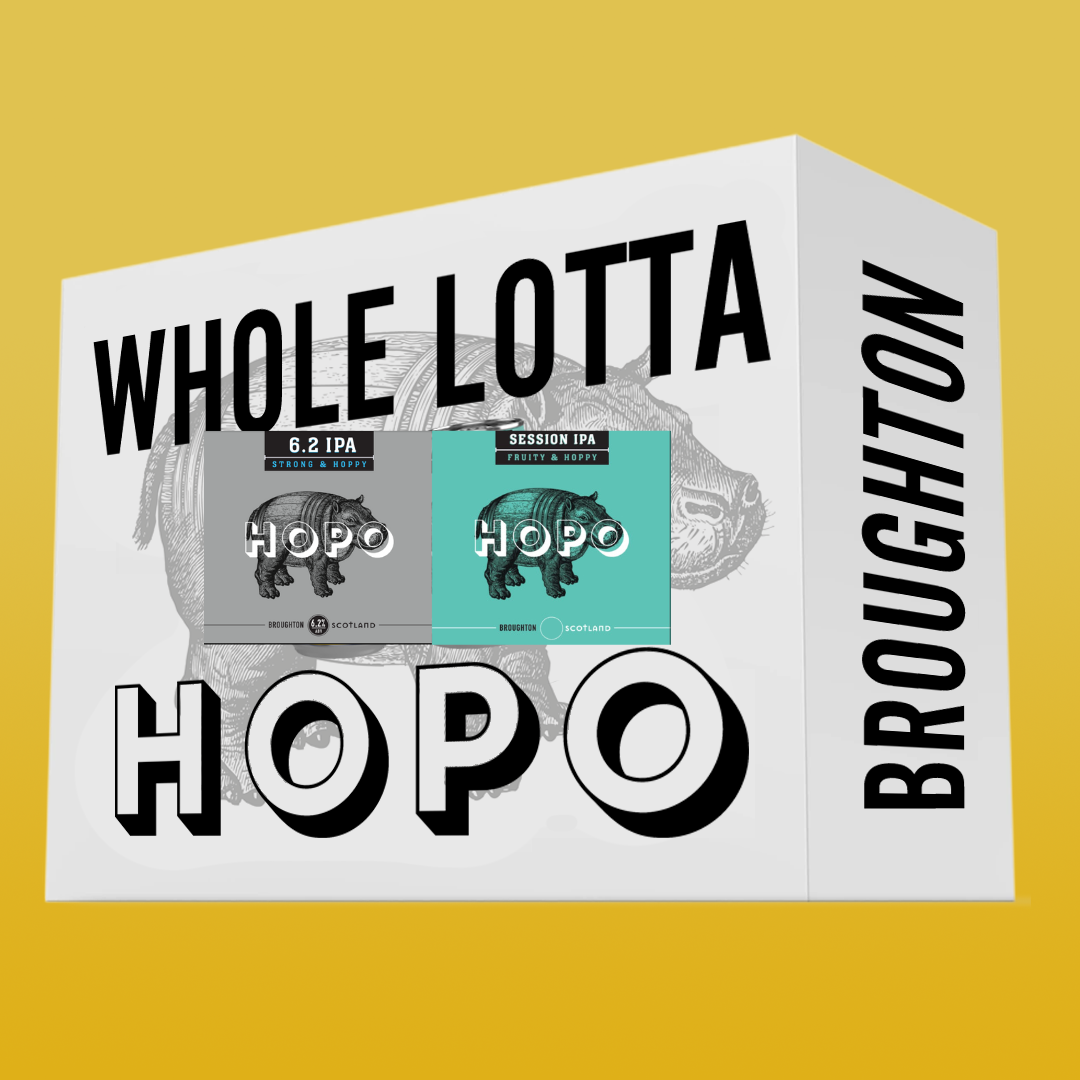 Whole Lotta Hopo  Scottish Craft Beer Selection (8 x 500ml Bottles)